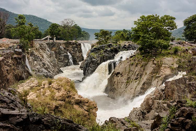 Hogenakkal Falls Cascate Tamil Nadu Karnataka India