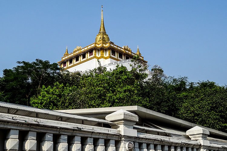 Wat Saket Golden Mount Vista Panoramica Bangkok