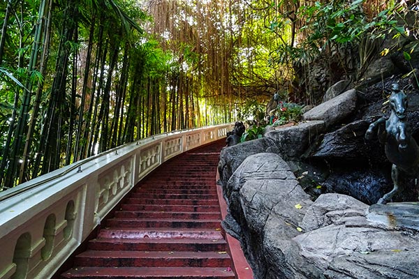 Wat Saket Golden Mount Vista Panoramica Bangkok