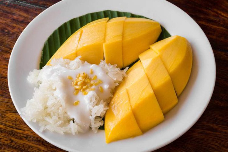 Sticky Rice Mango Dolce Cucina Thailandese