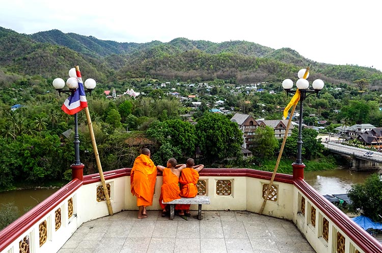 Thaton Thailandia Paesino Montagna Fuga Chiang Mai