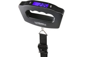 Navig8 Bilancia Digitale Sospesa Per Bagagli – Portatile, Leggera, Max 40kg, Con Display LED