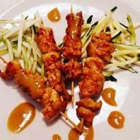 Spiedini Carne Salsa Satay Arachidi Latte Cocco Non Solo Thailandese