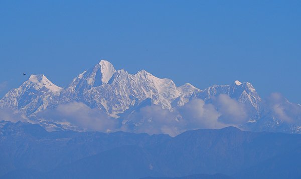 Vedere Alba Sorgere Hmalaya Dhukihel Nagarkot Nepal