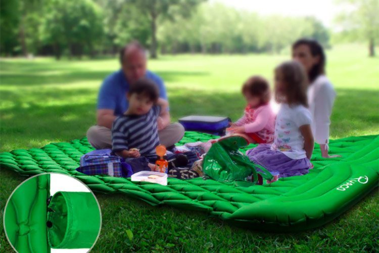Materasso da Campeggio Doppio Materasso Autogonfiabile Materassino per Dormire per 2 Persone con Cuscino Leggero E Portatile per Campeggio per Famiglie Zaino in Spalla,A 